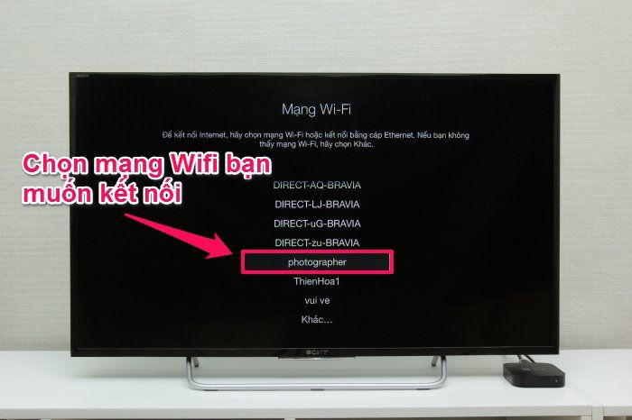 Chọn mạng wifi m&agrave; bạn muốn kết nối